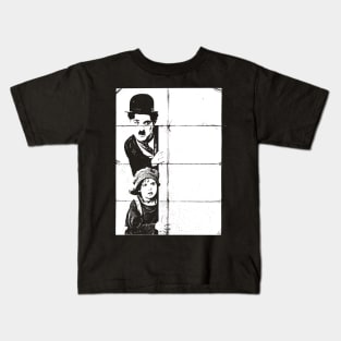 Charlie Chaplin And The Kid Kids T-Shirt